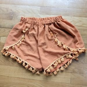 Women's shorts. Orange. Size Medium.